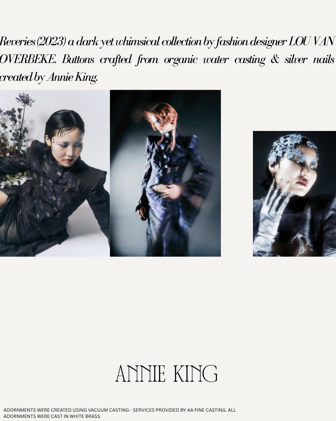 Collaboration: Lou Van Overbeke