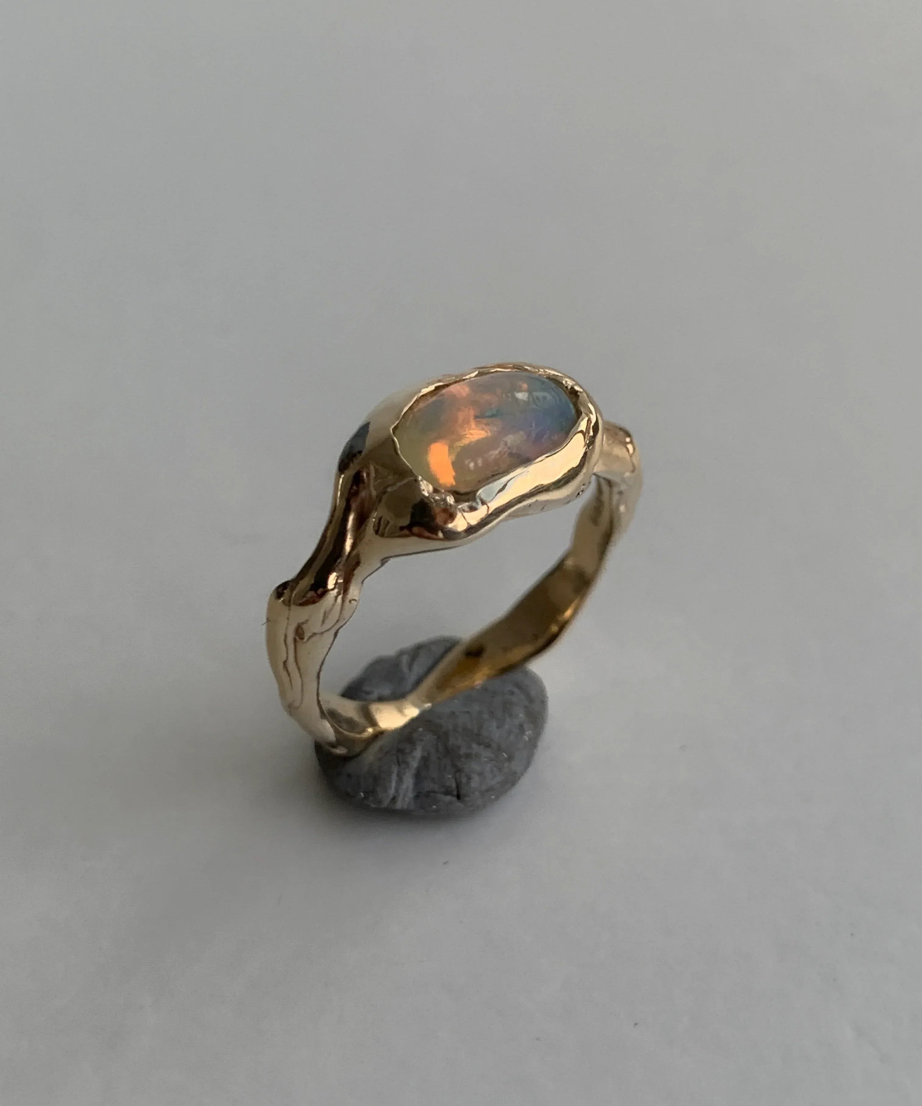 AURA, GOLD & OPAL RING - ANYOTHERKINGDOM