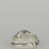 "Aura" Opal & Silver Ring Size N