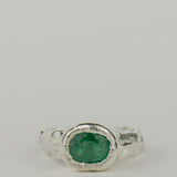 "Bois De Sol" Emerald & Silver Size L