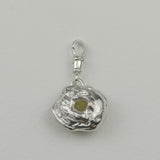 "Citron" Lemon Quartz & Silver Charm