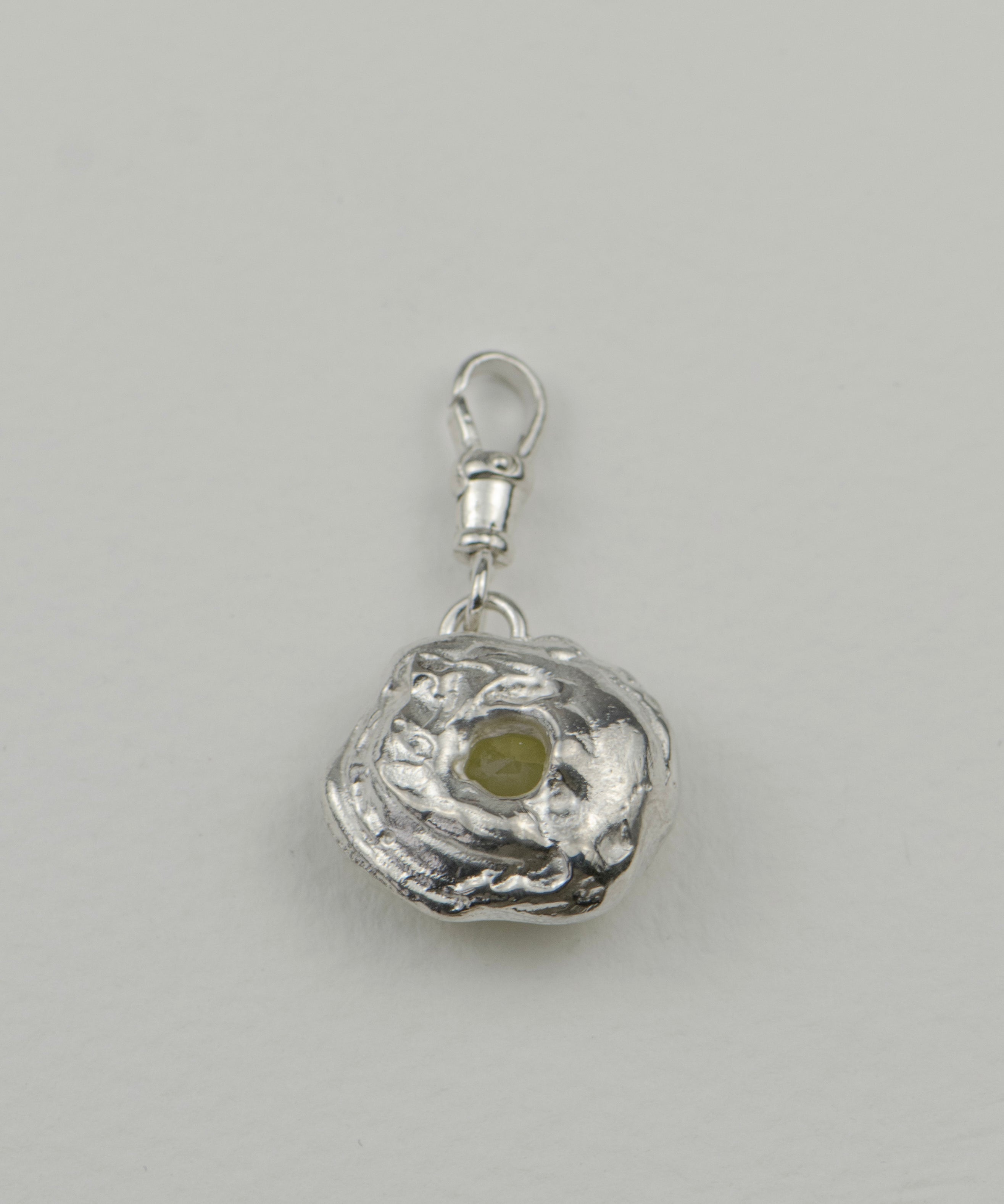 "Citron" Lemon Quartz & Silver Charm
