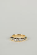 Faye Salt & Pepper Diamond Gold Wedding Band