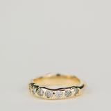 Faye Salt & Pepper Diamond Gold Wedding Band