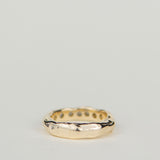 Faye Salt & Pepper Diamond Gold Wedding Band