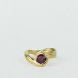 "Infini" Ethical Garnet & Gold Ring Size Q