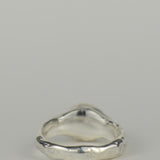 "Mist" Silver & Tourmaline Solitaire Ring Size M