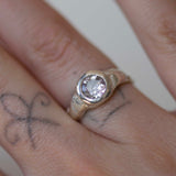 MYST PINK TOURMALINE RING UK M