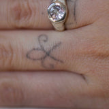 MYST PINK TOURMALINE RING UK M